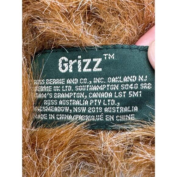 Russ Teddy Bear Grizz Brown Furry Plush 8 Inch Stuffed Animal - Picture 8 of 9